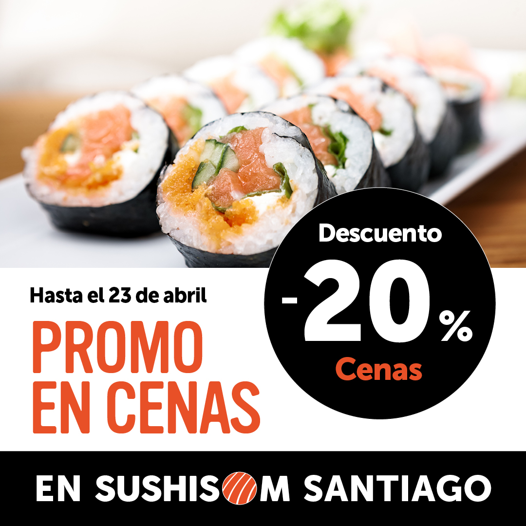 DESCUENTO SUSHISOM SANTIAGO