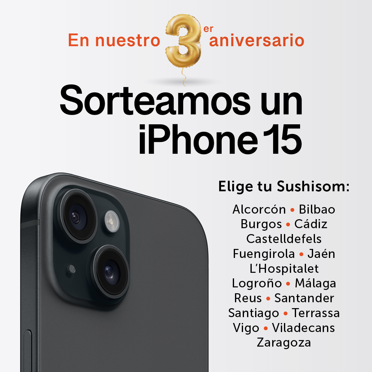 SORTEO SUSHISOM 3 AÑOS